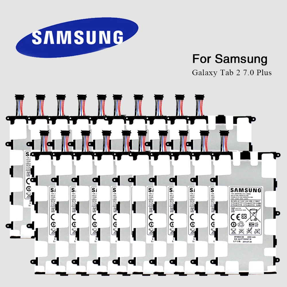 Аккумулятор высшего качества SP4960C3B для Samsung Galaxy Tab 2 7 0 и Plus GT P3100 P3110 P6200 4000 мАч