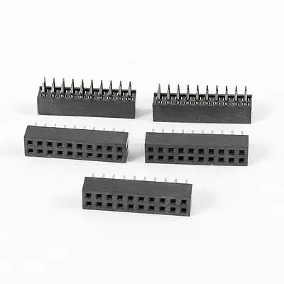 5pcs Straight Double Row 2mm Pitch 2 x 10 Pins Connector Female Header | Обустройство дома