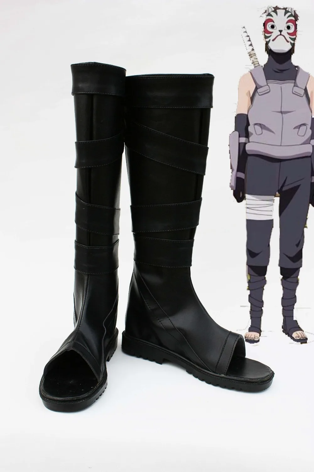 Naruto Neenya anbu Kakashi Ninja Black pu Leather Shoes Halloween Naruto Cosplay Costume boots
Naruto Neenya anbu Kakashi Ninja Black pu Leather Shoes Halloween Naruto Cosplay Costume boots
