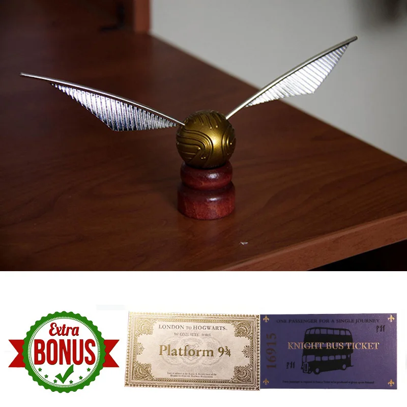 Harri Potter Quidditch Golden Snitch Hogwarts London Express Replica Train Ticket and Knight Bus Ticket Kit Toys for Boys
Harri Potter Quidditch Golden Snitch Hogwarts London Express Replica Train Ticket and Knight Bus Ticket Kit Toys for Boys