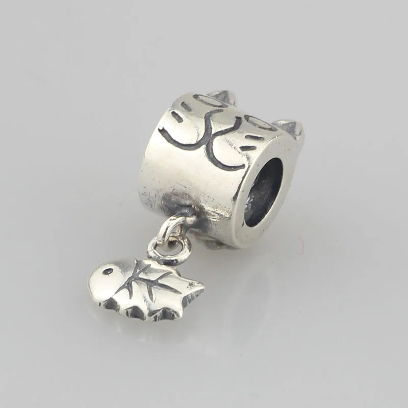 925 Solid Sterling Silver Bead Charm Cat & Fish for European Charm Bracelet Chain DIY
925 Solid Sterling Silver Bead Charm Cat & Fish for European Charm Bracelet Chain DIY