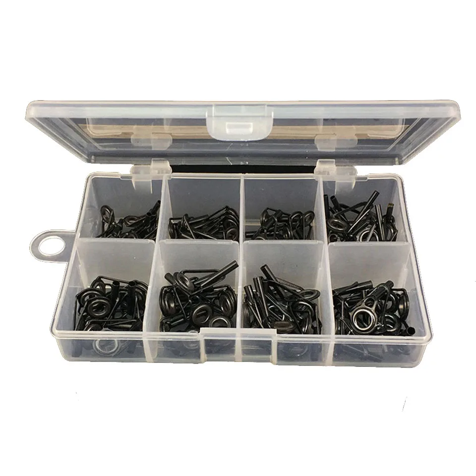 80Pcs/Lot Fishing Rod Guides Tip Set Repair Kit with Fish Box Kit DIY Eye Rings Different Size Stainless Steel Frames
80Pcs/Lot Fishing Rod Guides Tip Set Repair Kit with Fish Box Kit DIY Eye Rings Different Size Stainless Steel Frames