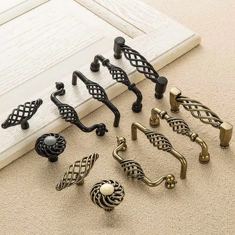 Newest Antique Bronze Cabinet Handles Hollow Out Birdcage Drawer Knobs Wardrobe Door Furniture Pullers 88
Newest Antique Bronze Cabinet Handles Hollow Out Birdcage Drawer Knobs Wardrobe Door Furniture Pullers 88