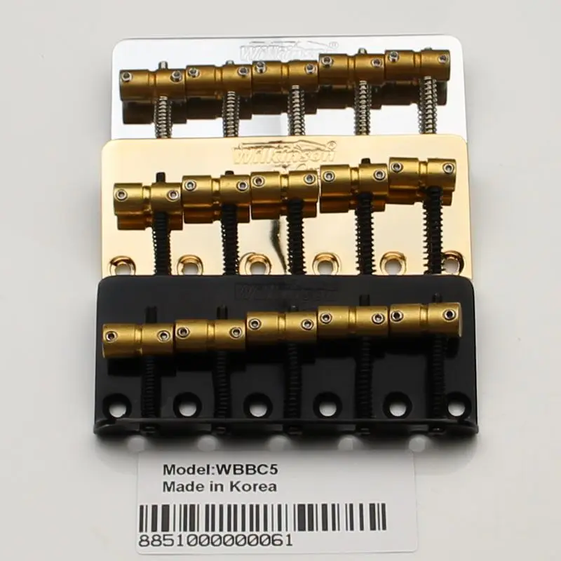 Wilkinson WBBC5 Five 5 Strings Electric Bass Bridge With Brass Saddles For Precision Jazz Bass Chrome Silver Black Gold
Wilkinson WBBC5 Five 5 Strings Electric Bass Bridge With Brass Saddles For Precision Jazz Bass Chrome Silver Black Gold
