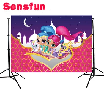 5x3ft Shimmer and Shine Birthday Party Custom Photo Studio Backdrop Background Banner Vinyl 150cmx90cm
5x3ft Shimmer and Shine Birthday Party Custom Photo Studio Backdrop Background Banner Vinyl 150cmx90cm