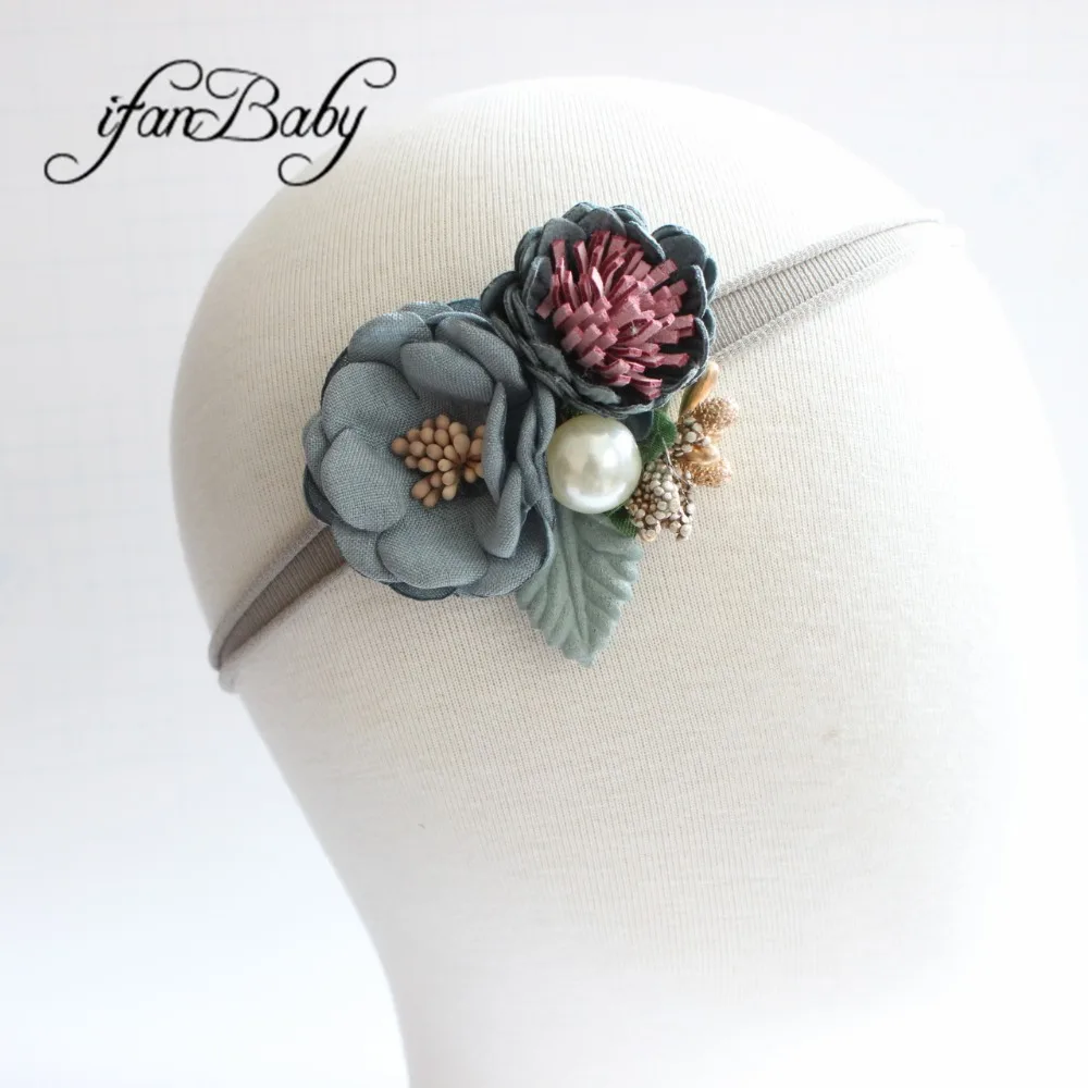 kids girl nylon flower headband (9)