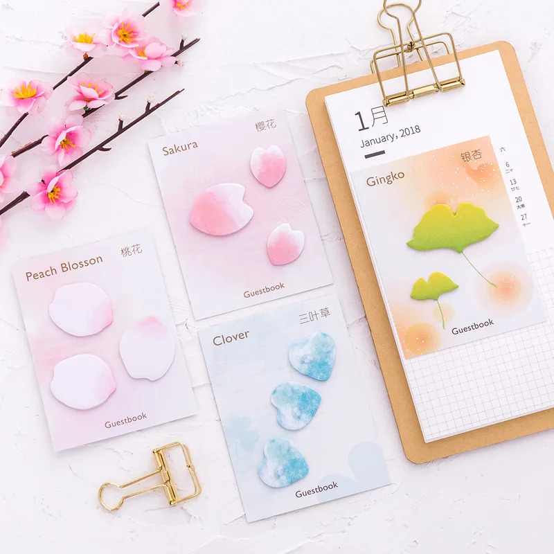 5pcs Sakura Petal Self-Adhesive Memo Pad Sticky Notes Bookmark Stationery Custom Stickers School Office Supply
5pcs Sakura Petal Self-Adhesive Memo Pad Sticky Notes Bookmark Stationery Custom Stickers School Office Supply
