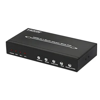 Multi Viewer 2 Port HDMI 2X1 Seamless Switch Picture Screen Divider Division PIP POP Converter 4 Mode HDMI Show One HDTV Display
Multi Viewer 2 Port HDMI 2X1 Seamless Switch Picture Screen Divider Division PIP POP Converter 4 Mode HDMI Show One HDTV Display