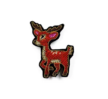 Deer Indian Silk Emboridered Patch Brooch Beaded Applique Patches Vintage Badge Fabric Patch Fashion Clothing Decoration
Deer Indian Silk Emboridered Patch Brooch Beaded Applique Patches Vintage Badge Fabric Patch Fashion Clothing Decoration