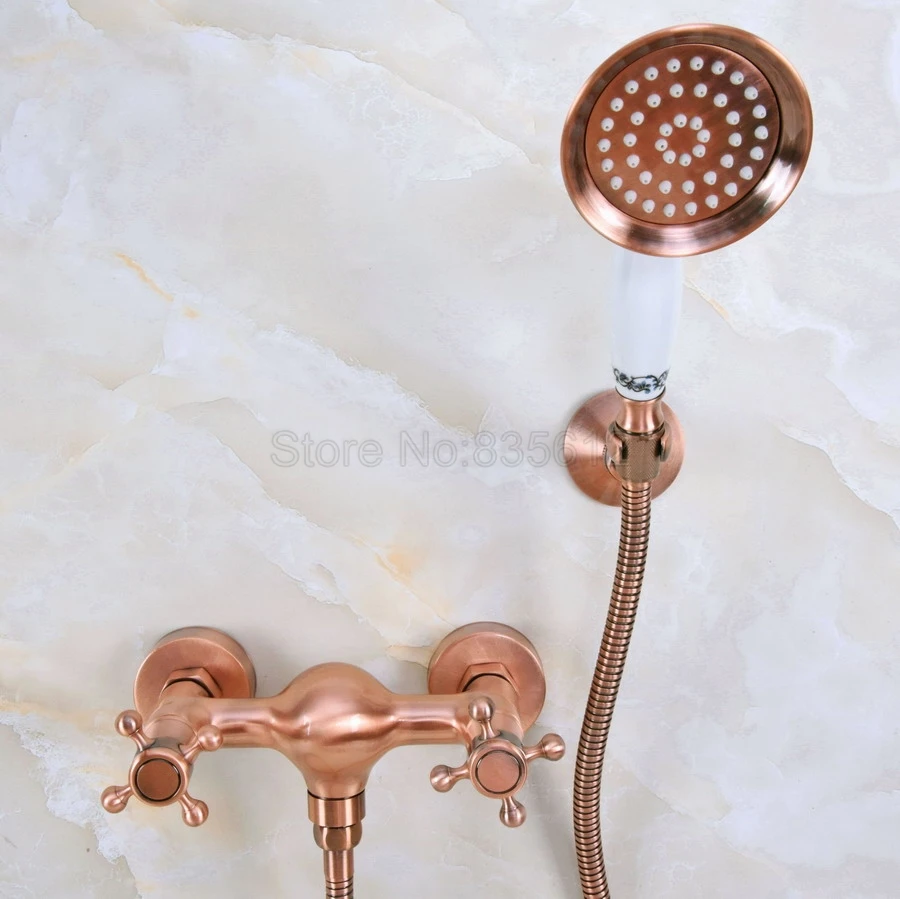 Antique Red Copper Wall Mounted Bathroom Clawfoot Bathtub Tub Faucet Mixer Tap w/Hand Shower tna296
Antique Red Copper Wall Mounted Bathroom Clawfoot Bathtub Tub Faucet Mixer Tap w/Hand Shower tna296