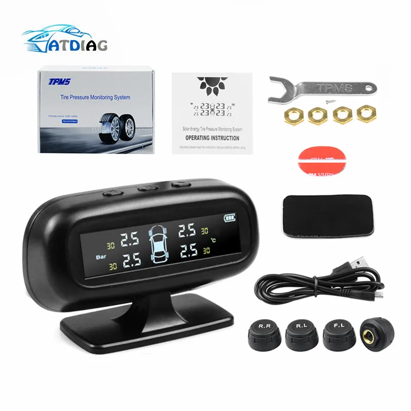 4 sensor Extenal Solar Power charging Car Tire Pressure Alarm Monitoring System Tyre Pressure Sensor Auto Security Alarm
4 sensor Extenal Solar Power charging Car Tire Pressure Alarm Monitoring System Tyre Pressure Sensor Auto Security Alarm
