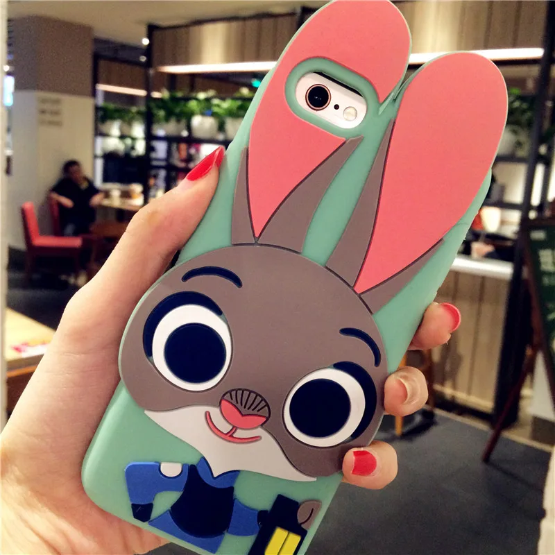3D Cartoon Soft Silicone Phone Case For iPhone 5S 6 6S 7 8 Plus X Cover Mickey Judy Rabbit Smile Cat Tiger Stitch Unicorn Animal 3D Cartoon Soft Silicone Phone Case For iPhone 5S 6 6S 7 8 Plus X Cover Mickey Judy Rabbit Smile Cat Tiger Stitch Unicorn Animal