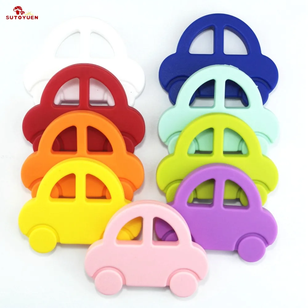Sutoyuen 1pcs Silicone Teether Car Chewable Pacifier Clips Pendant Nursing Baby Dummy Jewelry Teething Toy Charms BPA Free
Sutoyuen 1pcs Silicone Teether Car Chewable Pacifier Clips Pendant Nursing Baby Dummy Jewelry Teething Toy Charms BPA Free
