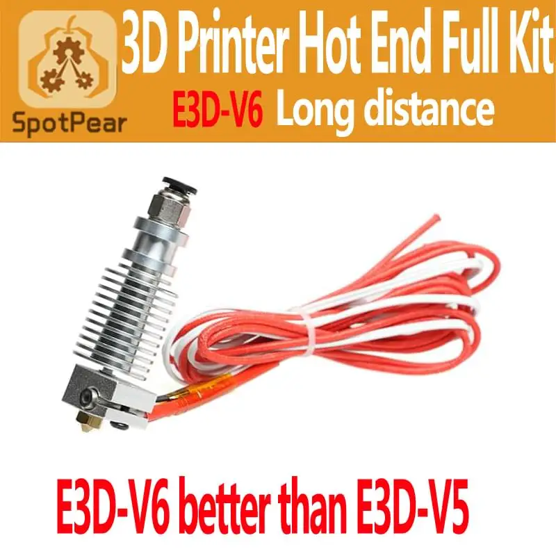 E3D-V6 Long distance Hot End Full Kit Bowden/RepRap 3d printer extruder parts accessories e3d v6 print head nozzle 02-0.5mm
E3D-V6 Long distance Hot End Full Kit Bowden/RepRap 3d printer extruder parts accessories e3d v6 print head nozzle 02-0.5mm