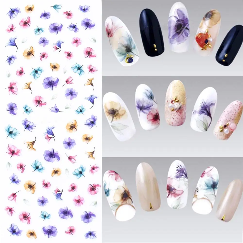TOMTOSH DIY Designer Water Transfer Nails Art Sticker Colorful Purple Fantacy Flowers Nail Stickers Wraps Foil Sticker manicure
TOMTOSH DIY Designer Water Transfer Nails Art Sticker Colorful Purple Fantacy Flowers Nail Stickers Wraps Foil Sticker manicure