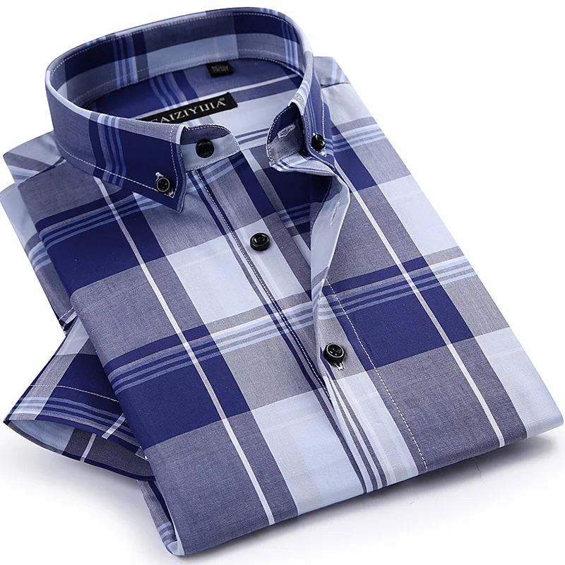 CAIZIYJIA Hot Sale Summer Style Plaid Mens Shirt Fashion Short Sleeve Casual Shirt High Quality Cotton Brand Clothing Size S-4XL
CAIZIYJIA Hot Sale Summer Style Plaid Mens Shirt Fashion Short Sleeve Casual Shirt High Quality Cotton Brand Clothing Size S-4XL
