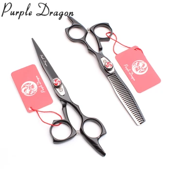 6" 17.5cm 440C Purple Dragon Black Color Hairdressing Scissors Cutting Shears Thinning Scissors Professional Hair Scissors Z9017
6" 17.5cm 440C Purple Dragon Black Color Hairdressing Scissors Cutting Shears Thinning Scissors Professional Hair Scissors Z9017