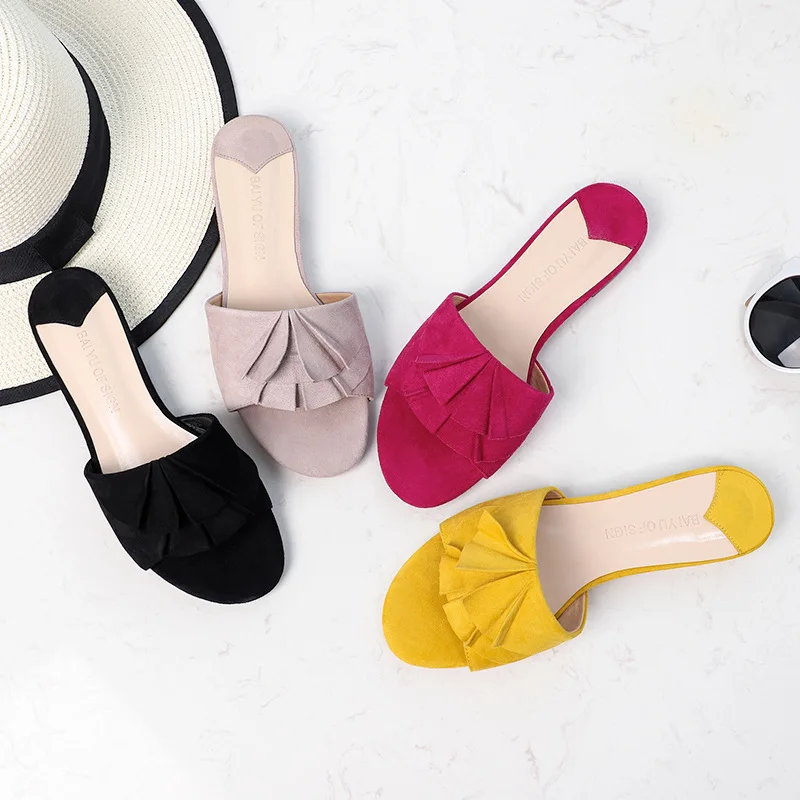 2019 Summer Beach Flats Women Slippers Shoes Woman Solid Flock Fringe Low Square Heels Flats Sandals Ladies Bohemian Slide Flats
2019 Summer Beach Flats Women Slippers Shoes Woman Solid Flock Fringe Low Square Heels Flats Sandals Ladies Bohemian Slide Flats