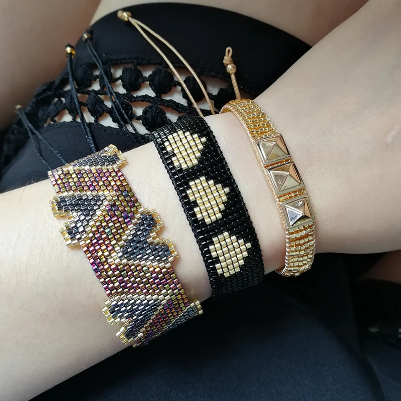 SHINUSBOHO 2019 Delicas MIYUKI Love Pulseras Bracelet Mujer Metal Rivet Bracelet Men Gold Heart Jewelry Friendship Gift
SHINUSBOHO 2019 Delicas MIYUKI Love Pulseras Bracelet Mujer Metal Rivet Bracelet Men Gold Heart Jewelry Friendship Gift