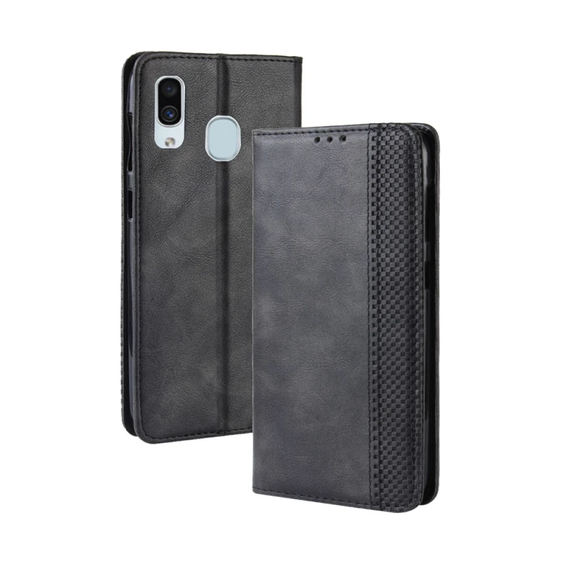 Samsung Galaxy A40 Retro leather flip case