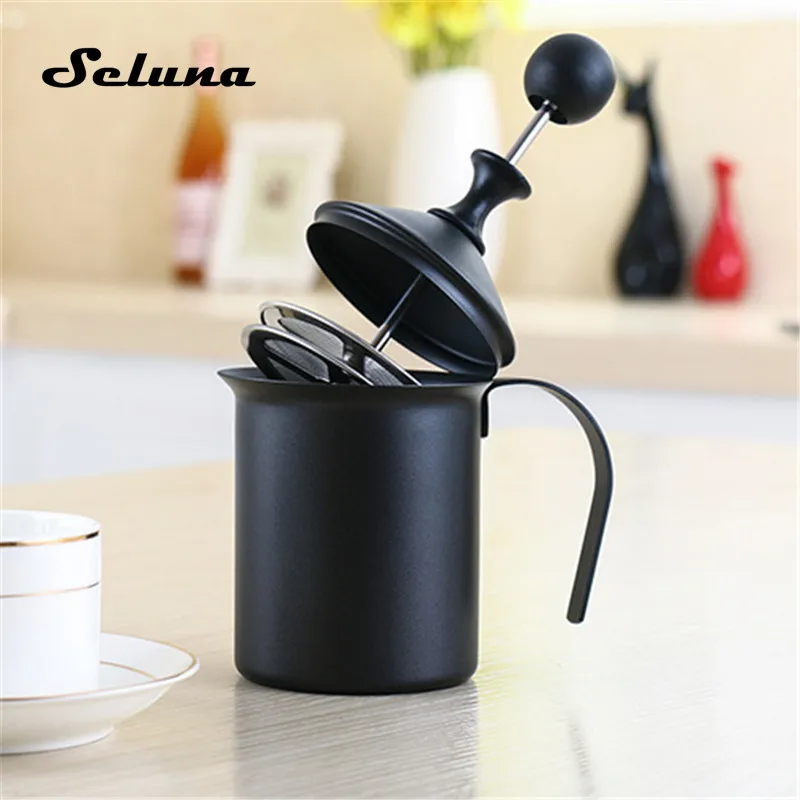 Seluna Pump Milk Frother Creamer Foam Cappuccino Coffee Latte Art Stainless Steel Double Mesh Froth French Presses High Quality
Seluna Pump Milk Frother Creamer Foam Cappuccino Coffee Latte Art Stainless Steel Double Mesh Froth French Presses High Quality