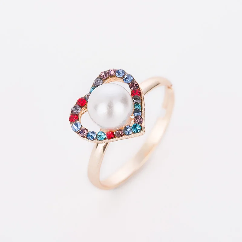 Zinc Alloy Pearl Gold Wedding Rings for Women Trend Heart Shape Micro-inlaid Zircon Opening Rings Female Party Jewelry Decor
Zinc Alloy Pearl Gold Wedding Rings for Women Trend Heart Shape Micro-inlaid Zircon Opening Rings Female Party Jewelry Decor