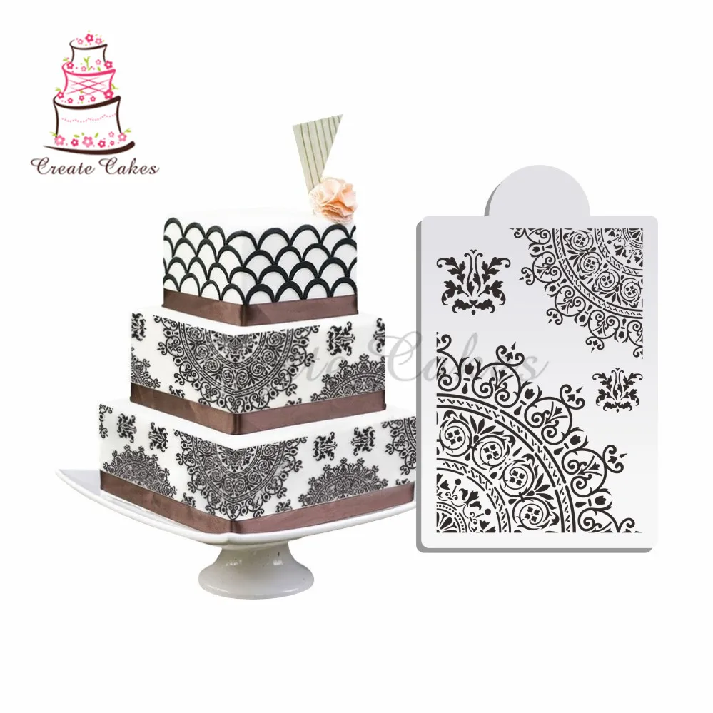 Newest Classical Flower Cake Stencils Fondant Cake Border Decorating Stencils Tools Party Wedding Cake Template Bakeware st-727
Newest Classical Flower Cake Stencils Fondant Cake Border Decorating Stencils Tools Party Wedding Cake Template Bakeware st-727