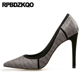 ultra designer pointed toe snake snakeskin big size 10 42 high heels 12 44 women leather grey shoes 8cm extreme thin pumps super 
ultra designer pointed toe snake snakeskin big size 10 42 high heels 12 44 women leather grey shoes 8cm extreme thin pumps super