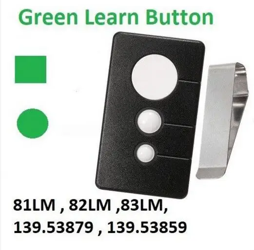 Sears Liftmaster Chamberlain 81LM 82LM 83LM replacement Mini Garage remote green learn button very 2018
Sears Liftmaster Chamberlain 81LM 82LM 83LM replacement Mini Garage remote green learn button very 2018