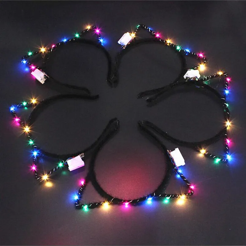 Colorful LED Flashing Cat Animal Ears Headband Kids Adults Lighted Hairband Headwear Birthday Hair Christmas Halloween
Colorful LED Flashing Cat Animal Ears Headband Kids Adults Lighted Hairband Headwear Birthday Hair Christmas Halloween
