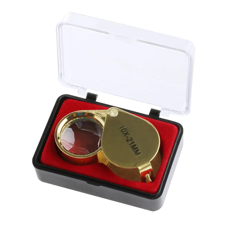 

Mini Triplet Jeweler Eye Loupe Magnifier Magnifying Glass Jewelry Diamond 10X 21mm 20X 21MM 10X 18MM