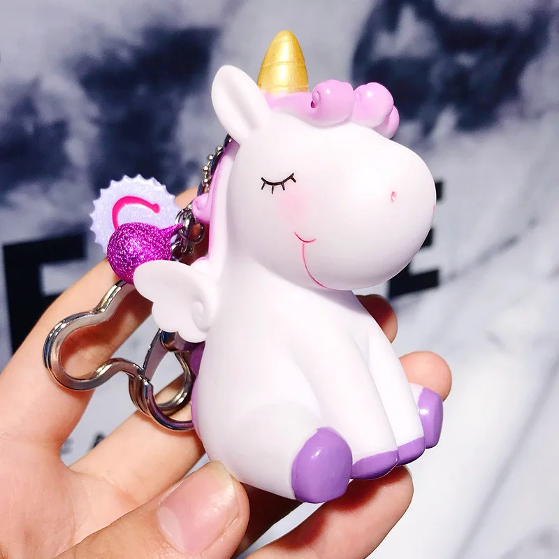 Cute PVC Unicorn Keychain Creative DIY Donut Accessories 3 Color Animal Key Chain Ring Female Bag Pendant
Cute PVC Unicorn Keychain Creative DIY Donut Accessories 3 Color Animal Key Chain Ring Female Bag Pendant