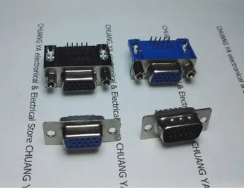 VGA 15 core male plug and female Socket electronic connectors / 90 degree bend foot Insert plate type or Welding wire type
VGA 15 core male plug and female Socket electronic connectors / 90 degree bend foot Insert plate type or Welding wire type