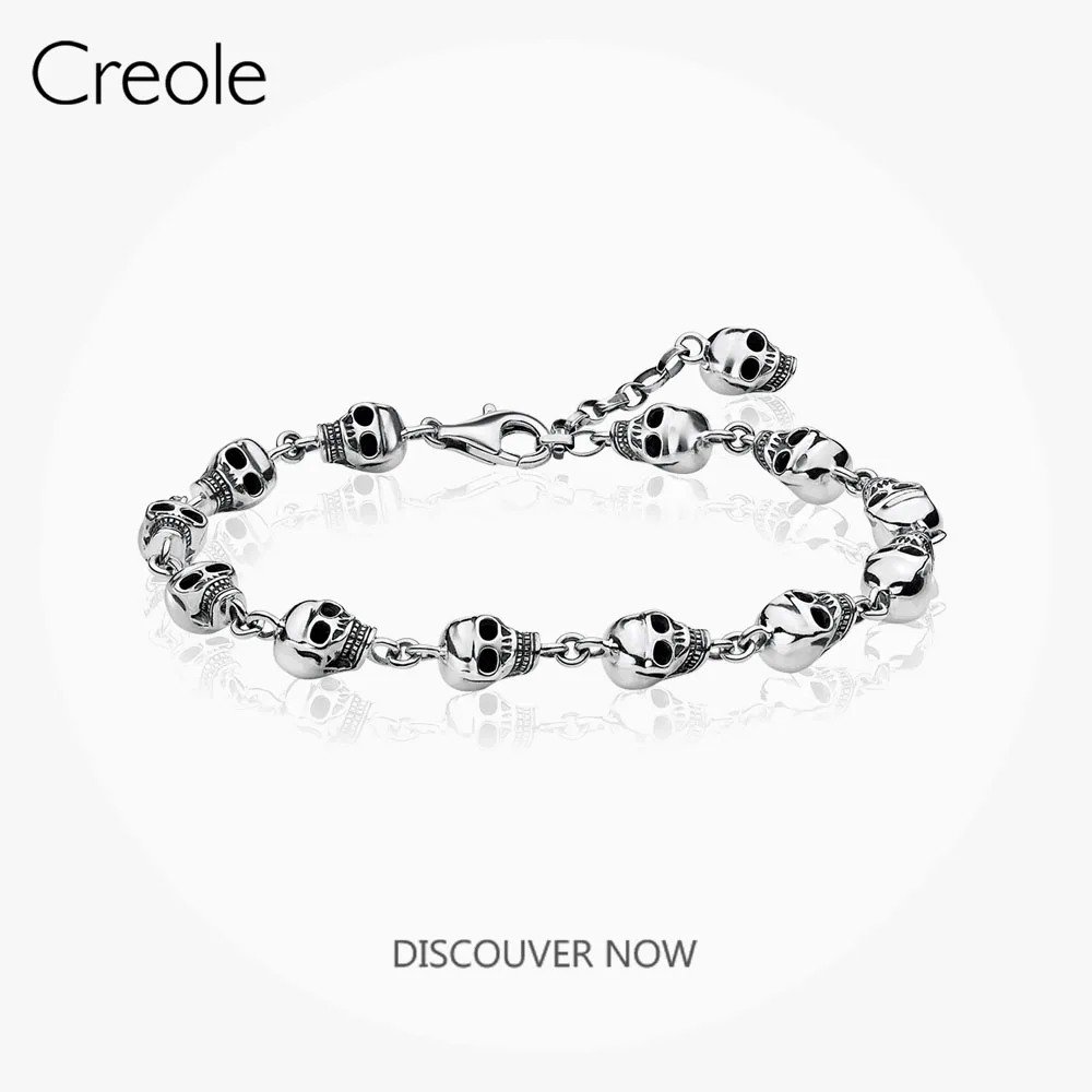Link Bracelet Skulls,2019 Fashion Jewelry 925 Sterling Silver Unisex Carpe Diem Timeless Gift For Men Women Give Mysterious Aura
Link Bracelet Skulls,2019 Fashion Jewelry 925 Sterling Silver Unisex Carpe Diem Timeless Gift For Men Women Give Mysterious Aura