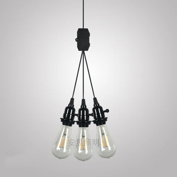 Modern US EU UK AU Plug 3 Head E27 Pendant Light Knob Switch Simple Pendant Lamp for Clothing Store Coffee Shop Study Room
Modern US EU UK AU Plug 3 Head E27 Pendant Light Knob Switch Simple Pendant Lamp for Clothing Store Coffee Shop Study Room