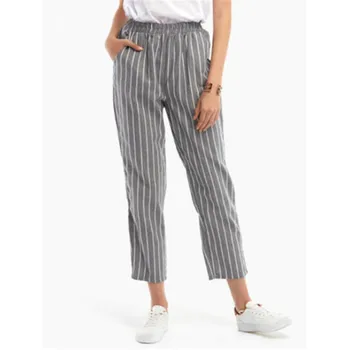 Women's High Waist Office Striped Trousers Ladies Plus Size Elastic Waist Long Pants Elegant Woman Harem Palazzo Trousers S-3XL
Women's High Waist Office Striped Trousers Ladies Plus Size Elastic Waist Long Pants Elegant Woman Harem Palazzo Trousers S-3XL