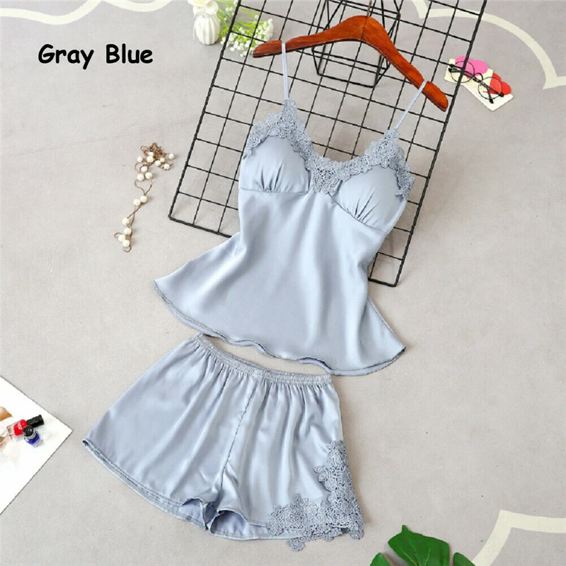 Sexy Women Clothes Set Lace Sleepwear Tops Shorts Nightwear Pyjamas Casual Ladies Clothes Womens Sets Summer Women Two Piece Set
Sexy Women Clothes Set Lace Sleepwear Tops Shorts Nightwear Pyjamas Casual Ladies Clothes Womens Sets Summer Women Two Piece Set
