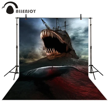 Allenjoy photography background abyss Giant mouth horrible teeth ship Halloween backdrop professional photo background studio
Allenjoy photography background abyss Giant mouth horrible teeth ship Halloween backdrop professional photo background studio
