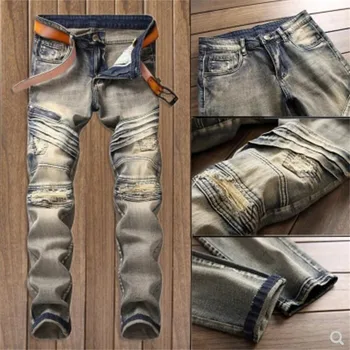 New Casual retro denim trousers high quality Fashion street Fake Zippers jeans male straight casual mens ripped gray jeans
New Casual retro denim trousers high quality Fashion street Fake Zippers jeans male straight casual mens ripped gray jeans