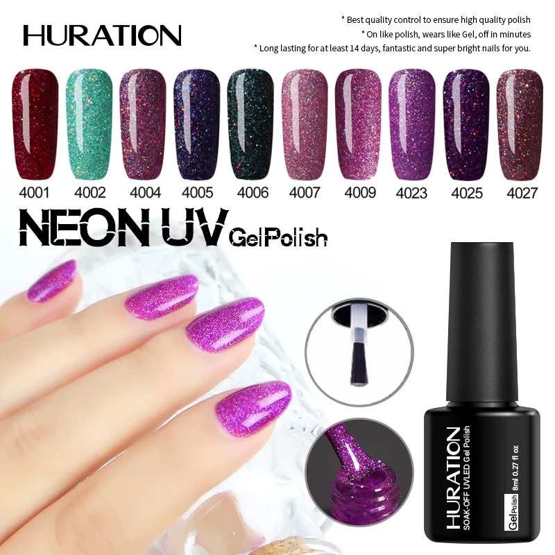 Huration Neon Glitter Rainbow Shining UV Gel Polish Enamel Nail Art Soak Off Manicure Semi Permanent Gel Needed Top Base Coat
Huration Neon Glitter Rainbow Shining UV Gel Polish Enamel Nail Art Soak Off Manicure Semi Permanent Gel Needed Top Base Coat