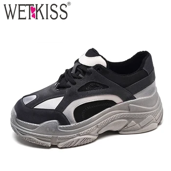 wetkiss Spring Casual Sneakers Woman Flats Round Toe Footwear Dorky Dad Platform Distressed Shoes Female Clunky Shoes Girl 2019
wetkiss Spring Casual Sneakers Woman Flats Round Toe Footwear Dorky Dad Platform Distressed Shoes Female Clunky Shoes Girl 2019