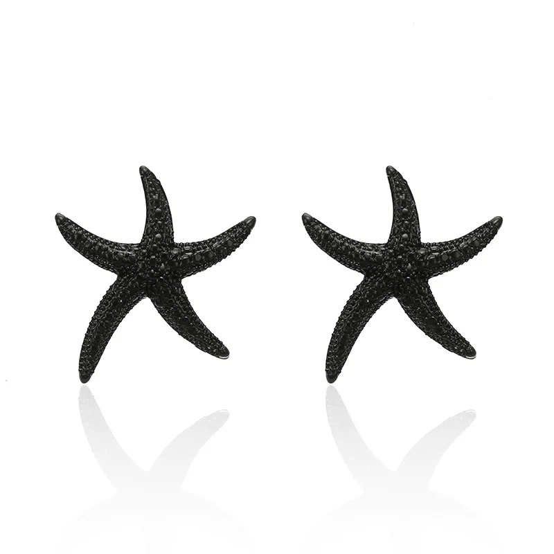 Elegant Black Color Starfish Stud Earrings For Women Girls Wedding Party Boucle D'oreille Femme Earring Fashion Jewelry A327
Elegant Black Color Starfish Stud Earrings For Women Girls Wedding Party Boucle D'oreille Femme Earring Fashion Jewelry A327