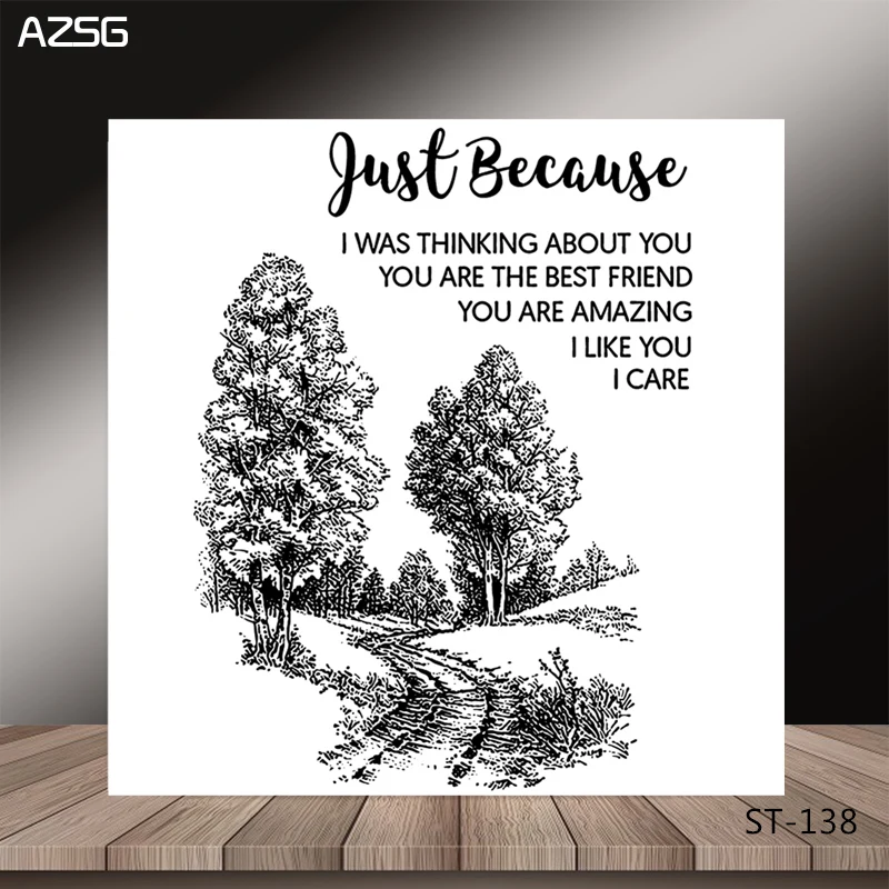 AZSG Quiet Forest Path Style Clear Stamps/Seal For DIY Scrapbooking/Card Making/Album Decorative Silicon Stamp Crafts
AZSG Quiet Forest Path Style Clear Stamps/Seal For DIY Scrapbooking/Card Making/Album Decorative Silicon Stamp Crafts