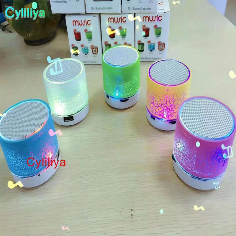 

Mini Speaker Bluetooth Speakers LED Colored Flash A9 Handsfree Wireless Stereo Speaker FM Radio TF Card USB For Mobile Phone