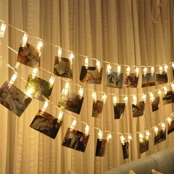 20leds Photo Clip String Lights Wedding Party Celebrations Events Home bedroom beside Decoration Battery powered
20leds Photo Clip String Lights Wedding Party Celebrations Events Home bedroom beside Decoration Battery powered