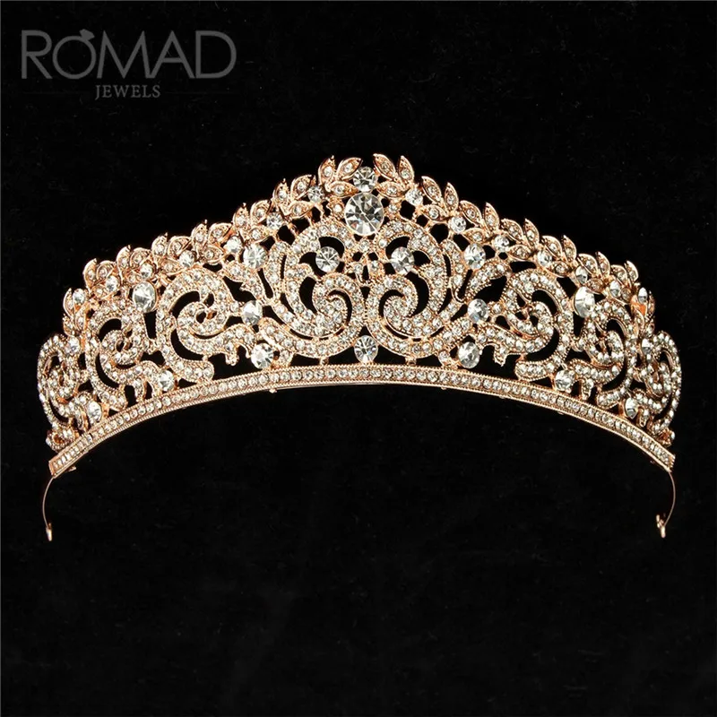 ROMAD Vintage Silver Gold Queen Luxury Tiara Rhinestone Crowns For Bridal Wedding Hair Accessories Headdress Hair Jewelry R4
ROMAD Vintage Silver Gold Queen Luxury Tiara Rhinestone Crowns For Bridal Wedding Hair Accessories Headdress Hair Jewelry R4