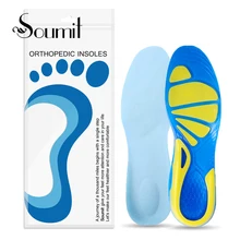 Soumit Silicone Gel Insoles for Men Women Sports Shoe Soles Orthotic Arch Support Fasciitis Plantar Insert Heel Spur Cushion Pad
Soumit Silicone Gel Insoles for Men Women Sports Shoe Soles Orthotic Arch Support Fasciitis Plantar Insert Heel Spur Cushion Pad