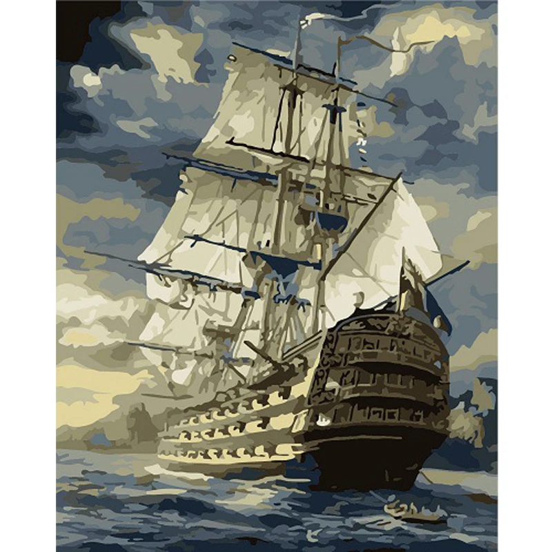 Frameless modular Pictures DIY Digital Oil Painting By Numbers on the canvas sailboat of the paintings on the wall 40*50 cm
Frameless modular Pictures DIY Digital Oil Painting By Numbers on the canvas sailboat of the paintings on the wall 40*50 cm