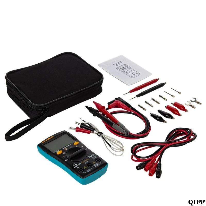 6000 Counts M11 Portable Multimeter Battery-Operated Capacitor True-Ams Digital Voltmeter Multimetro Test With Lead LCD Display
6000 Counts M11 Portable Multimeter Battery-Operated Capacitor True-Ams Digital Voltmeter Multimetro Test With Lead LCD Display