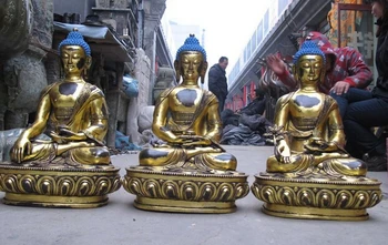 xd 002947 19"Tibet Buddhism Temple Bronze Gild Sakyamuni Ru Lai Buddha statue set
xd 002947 19"Tibet Buddhism Temple Bronze Gild Sakyamuni Ru Lai Buddha statue set